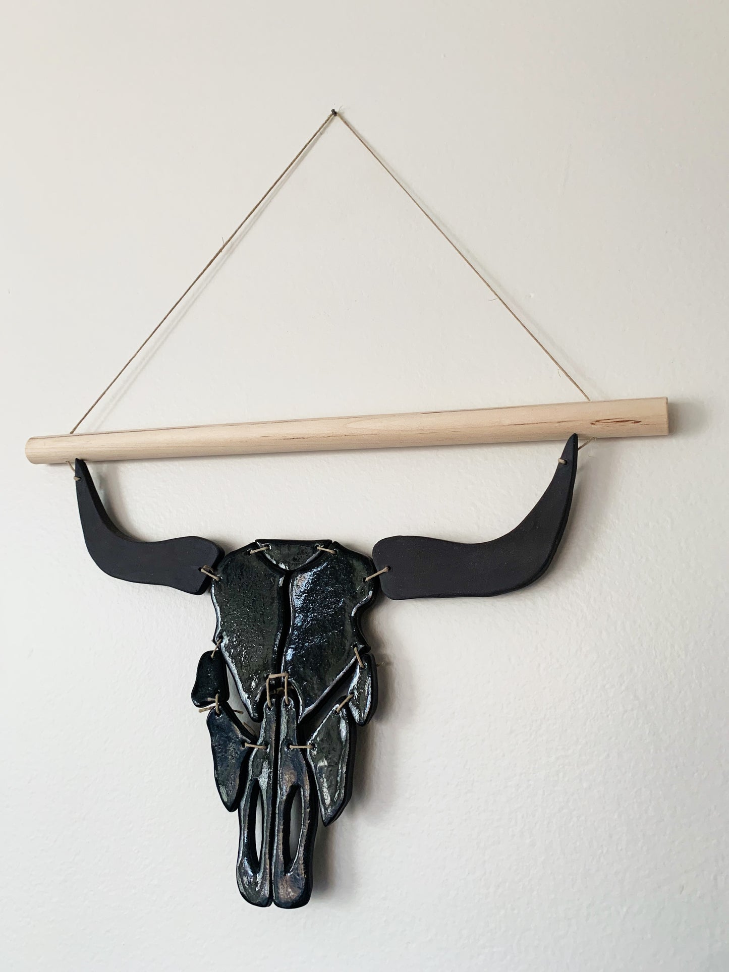 Longhorn Wall Hanging - Midnight