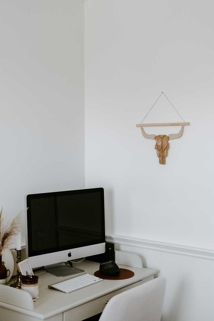 Longhorn Wall Hanging - Sand