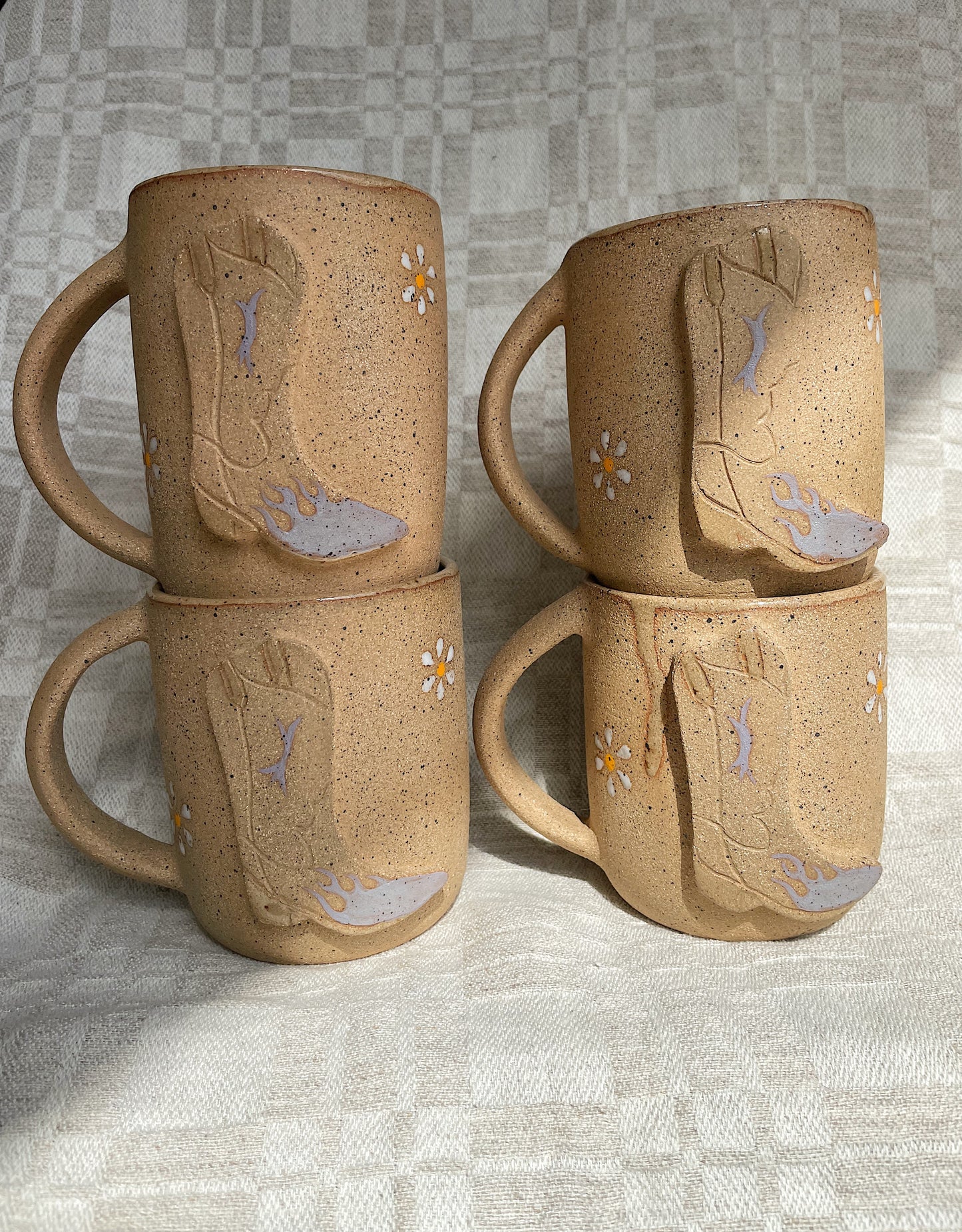 Cowfolk Boot Mugs - Lavender