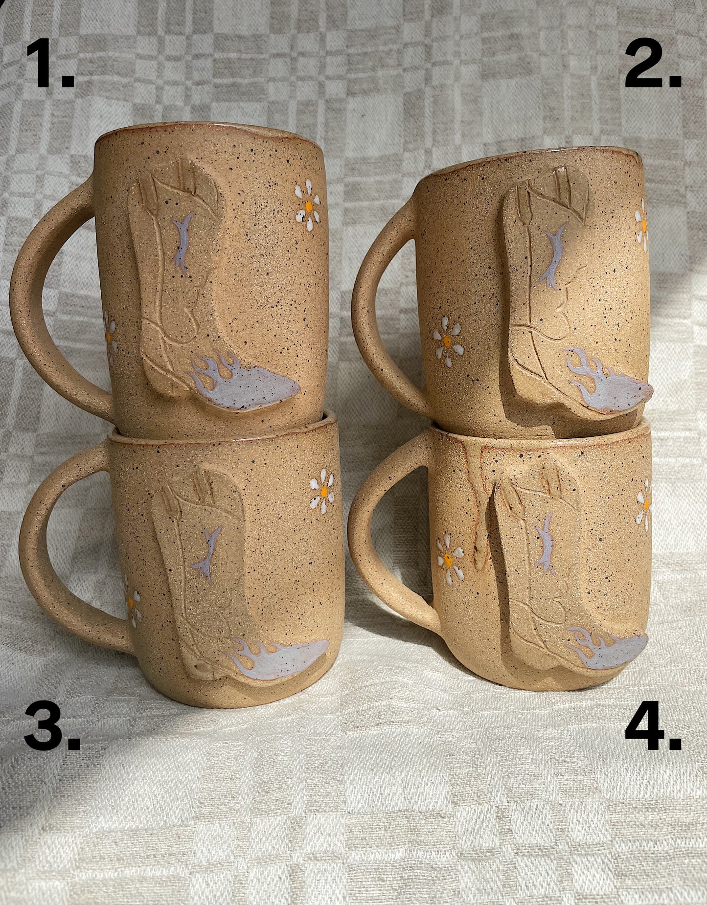 Cowfolk Boot Mugs - Lavender